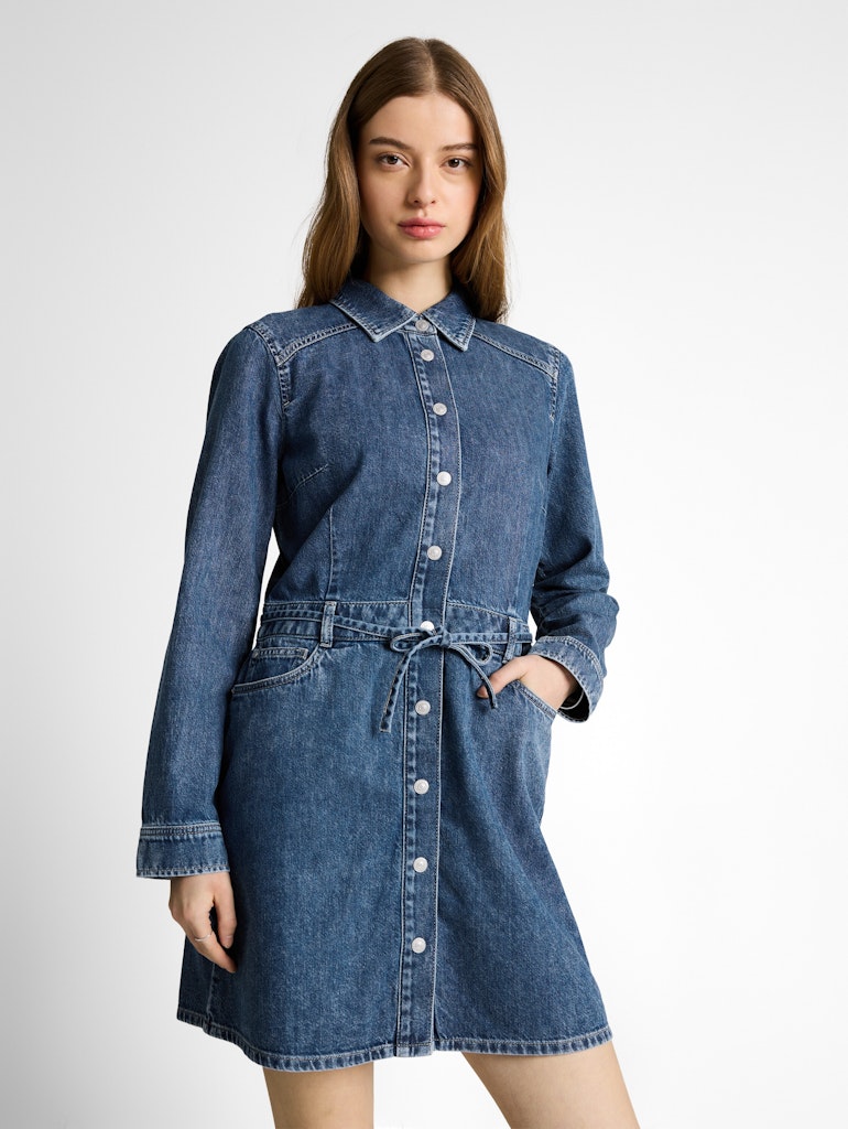Šaty dámske+opasok - Tom Tailor Denim