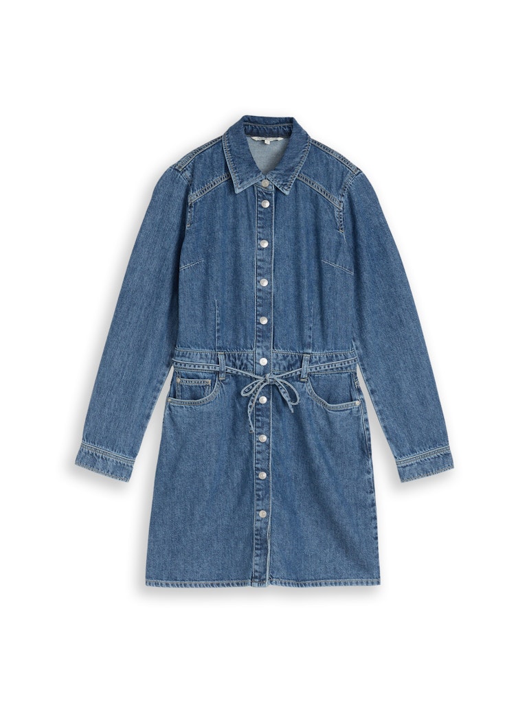 Šaty dámske+opasok - Tom Tailor Denim – Obrázok 2