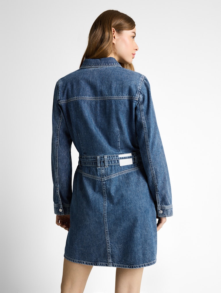 Šaty dámske+opasok - Tom Tailor Denim – Obrázok 5
